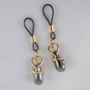 AS102 Women's Non-Piercing Body Desire Nipple Rings in Gold