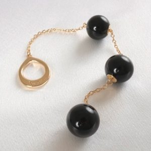 CHAP01 Women's Insertable Triple Geisha Balls with Gold Loop