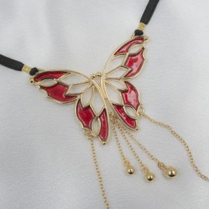 ST180 Women's Butterfly G-String with Pendants in Gold