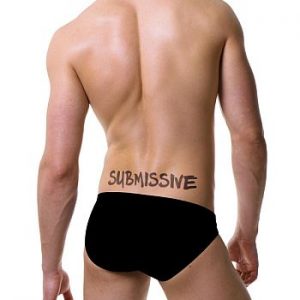 KIT-022M SUBMISSIVE temporary tattoo by KINK INK TATTOOS
