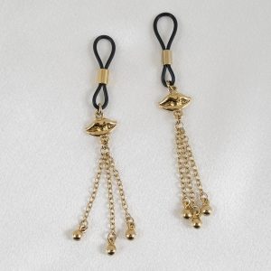 AS116 Gold Sweet Kisses Lips Nipple Jewelry