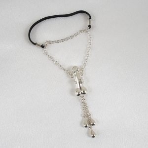 BH169 Silver Penis Excitement with Pendants Chain Band