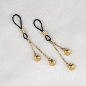 AS120 Gold Duo Shells Nipple Jewelry
