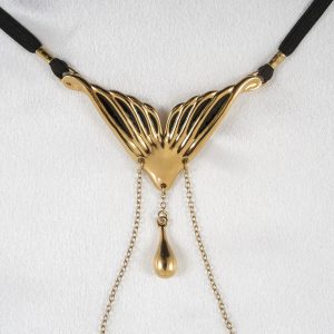 ST204 Womens Gold Mermaid Tail G-String