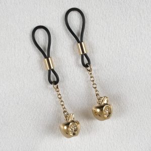 AS122 Gold Bitten Apples Nipple Jewelry