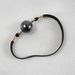 BH182 Gold Hematite Ball Penis Band