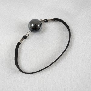 BH183 Silver Hematite Ball Penis Band