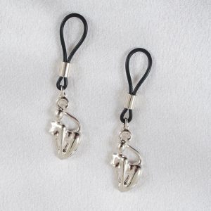 AS129 Silver Catwoman Nipple Jewelry