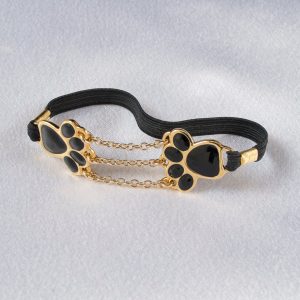 BH186 Gold Feline Cat Paws Penis Band