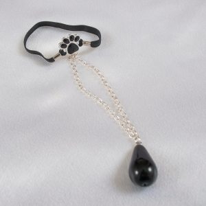 BH189 Silver Penis Cat Paw Penis Band with Pendant