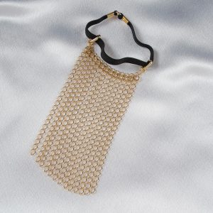 BH190 Gold Draped Chains Penis Band