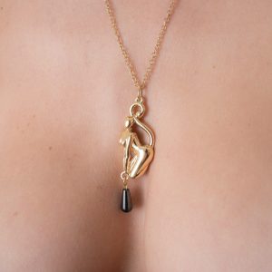 PEN42 Gold Catwoman Pendant Necklace