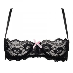 1878 Black 1/2 Cup Bra