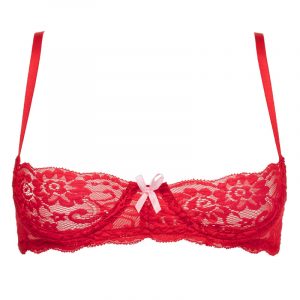 1879 Red 1/2 Cup Bra