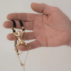 BH136 Men's Gold Woman Shaft Penis Chain